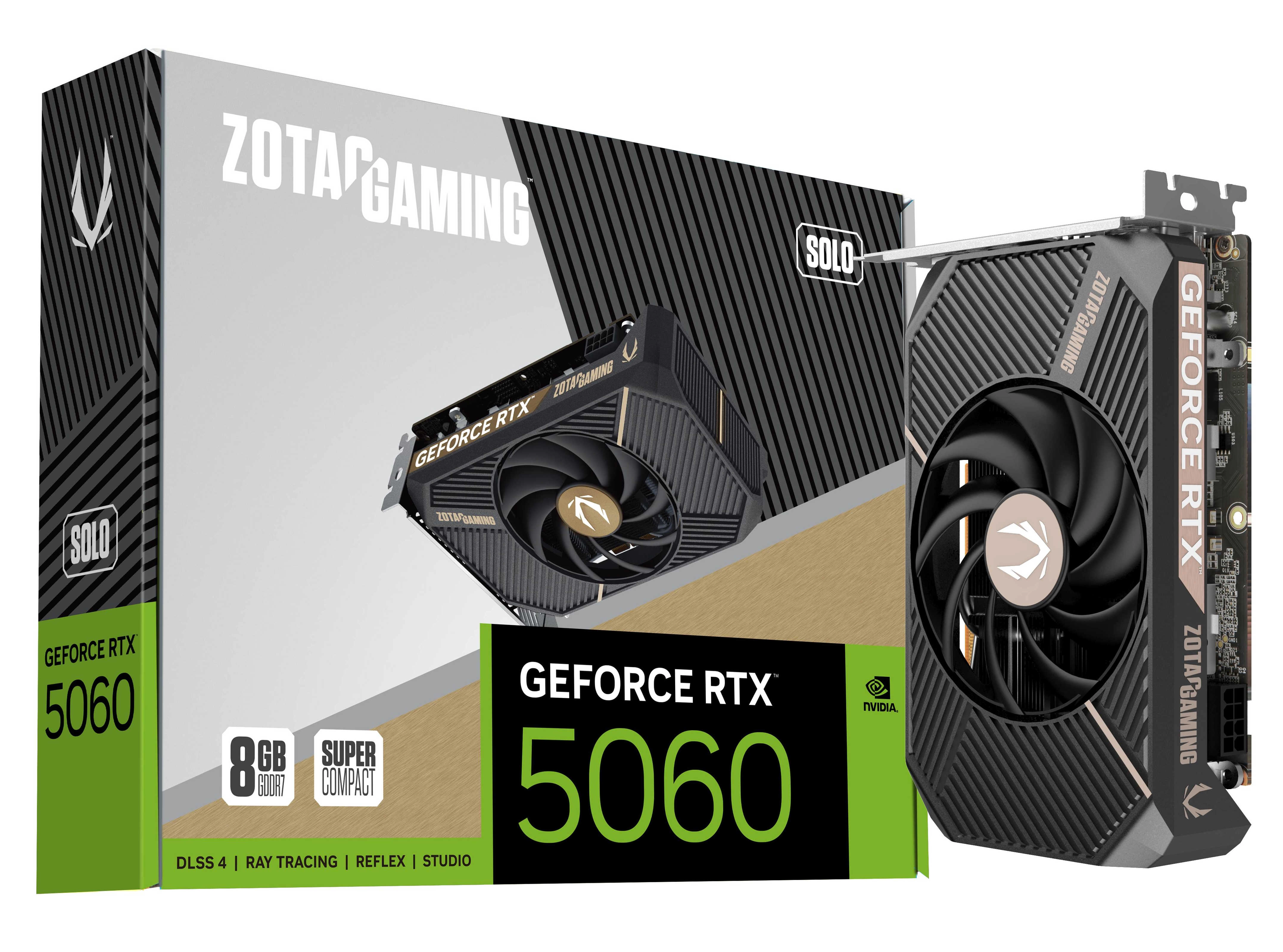 Karta graficzna Zotac GeForce RTX 5060 SOLO 8GB GDDR7 128bit DLSS 4