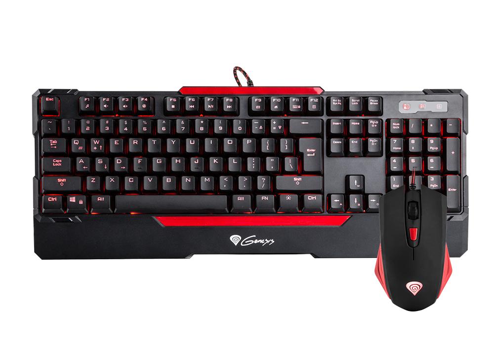 Fotel Genesis Nitro 880 (czarno-czerwony) + Klawiatura/Mysz CX55
