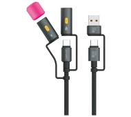 4smarts USB-C do USB-C 4w1 60W 1m Czarny