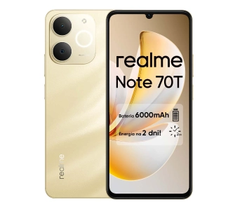 Smartfon realme Note 70T 4/128GB Funkcje AI 6,74" 90Hz 13Mpix Złoty