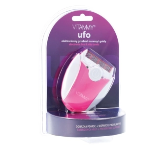 Grzebień przeciw wszom Vitammy Ufo Różowy