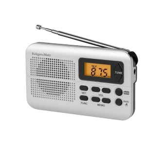 Radioodbiornik Kruger & Matz KM0819 FM Srebrny