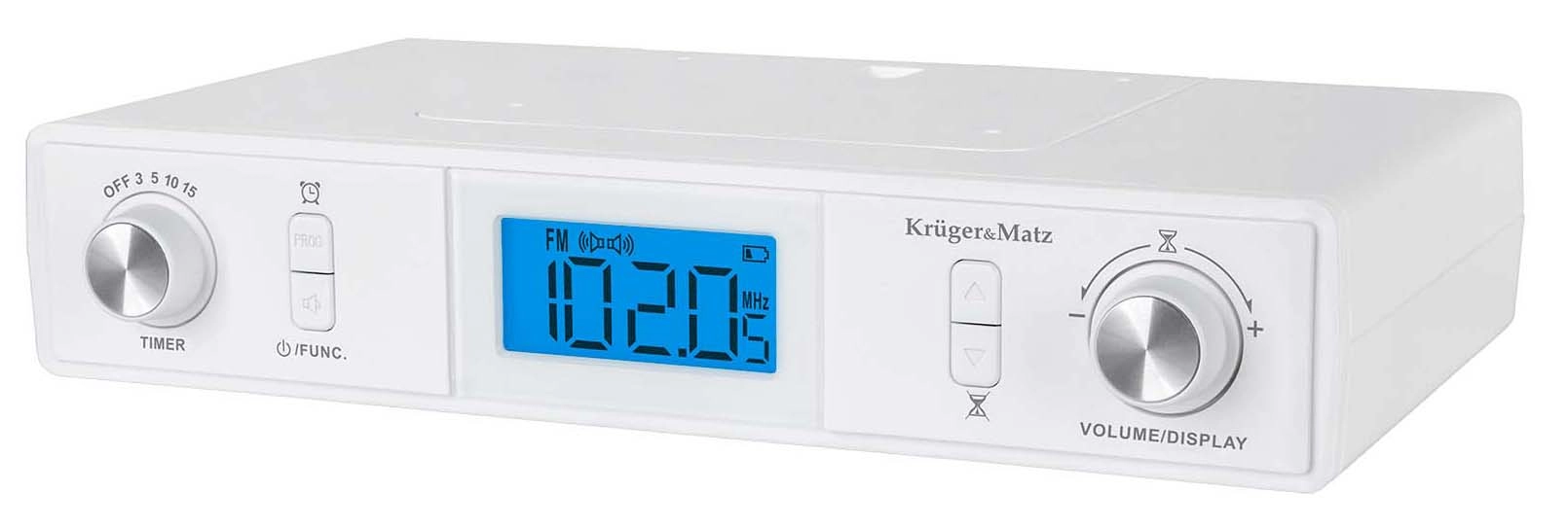 Radioodbiornik Kruger & Matz KM0817 Radio FM Bluetooth Biały