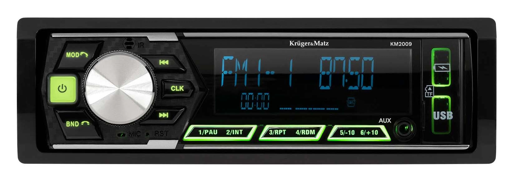 Radioodtwarzacz samochodowy Kruger & Matz KM2009 z USB 4x45W Bluetooth