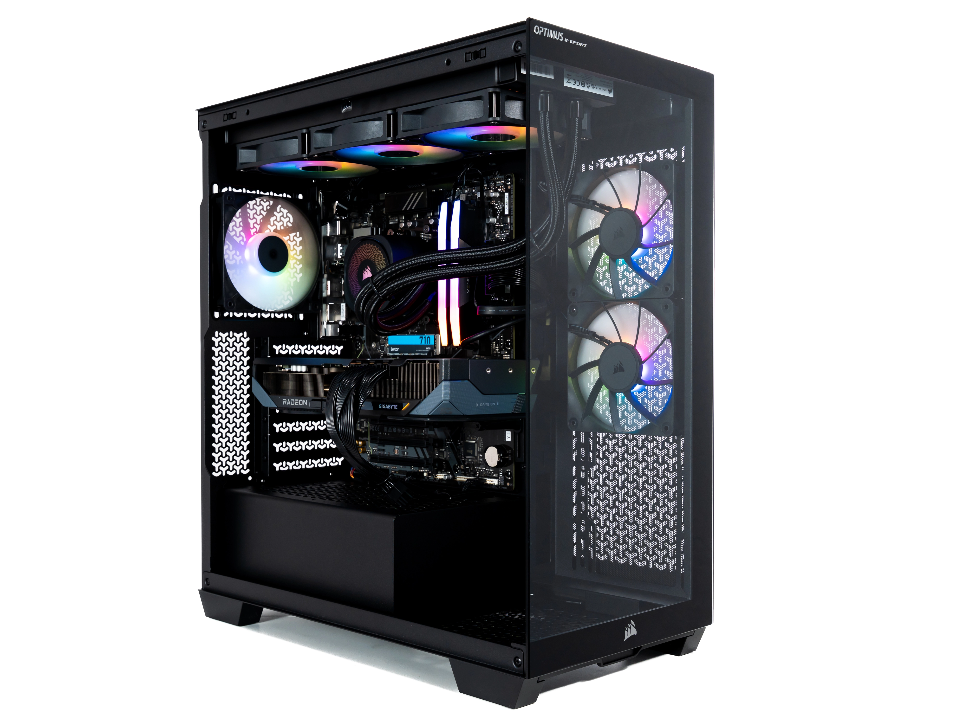 Komputer gamingowy Optimus E-Sport GB650T-CR2 R7 7800X3D 32GB RAM 2TB Dysk SSD RX9070XT Win11