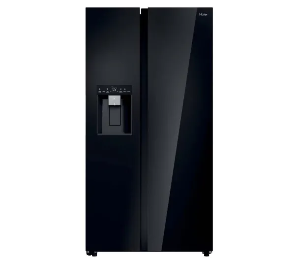 Haier SBS HSW79F18DIGB No Frost 177,5cm Dystrybutor wody i lodu Czarne szkło