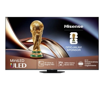 Telewizor Hisense 85U8Q 85" ULED MiniLED 4K 165Hz Smart TV Funkcje AI Dolby Vision Dolby Atmos HDMI 2.1 DVB-T2