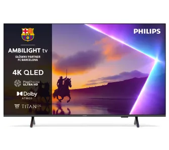 Telewizor Philips 75PUS8510/12 75" QLED 4K Titan OS Ambilight Dolby Atmos DTS-X HDMI 2.1 DVB-T2