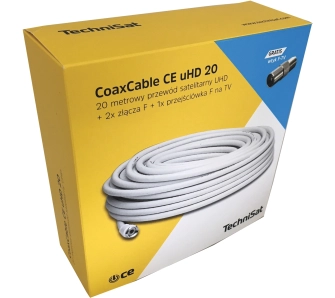 Kabel koncentryczny TechniSat 0020/7831 CoaxCable CE uHD 20m Biały