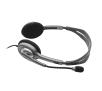 Słuchawki przewodowe z mikrofonem Logitech Stereo Headset H111 Nauszne Szary