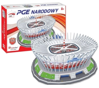 Puzzle 3D Stadion PGE Narodowy 105 elementów
