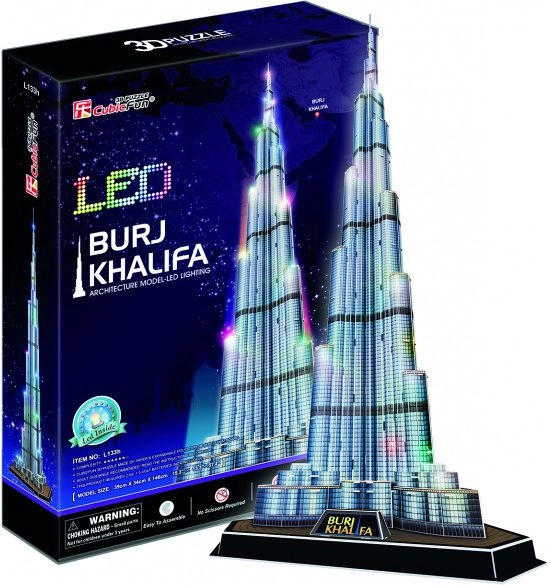 Puzzle 3D Burj Khalifa 136 elementów