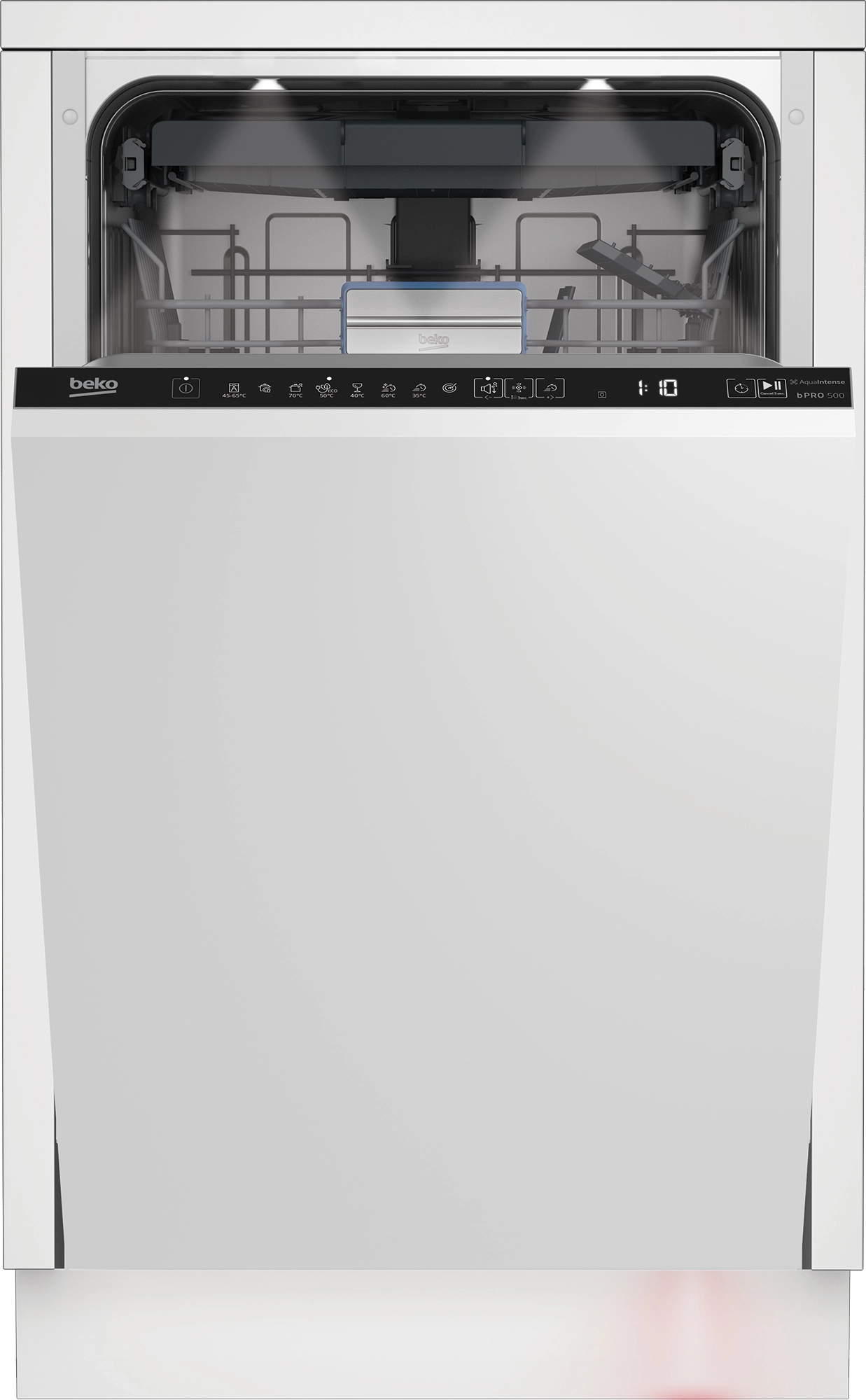 Zmywarka Beko bPro500 BDIS38050Q 44,8cm Automatyczne otwieranie drzwi Szuflada na sztućce