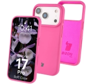 Bizon Silikonowe Soft do Apple iPhone 17 Pro Fuchsia