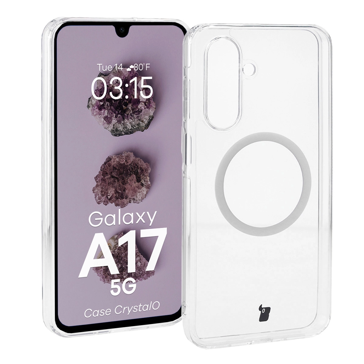 Bizon CrystalO z MagSafe do CrystalO Samsung Galaxy A17 5G Clear Przezroczyste