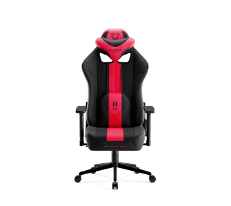 Fotel Diablo Chairs X-Player 2.0 Small do 90kg Skóra ECO Tkanina Karmazynowo-antracytowy