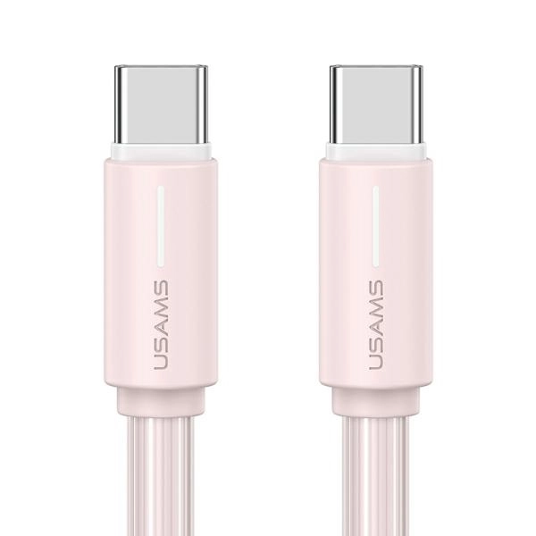 Kabel USAMS YU Series USB-C do USB-C 1m Różowy