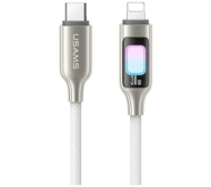 USAMS TC Series 30W USB-C do Lightning 1,2m Tytanowy