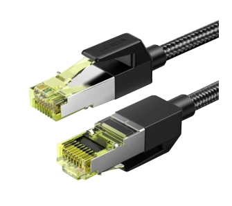 Kabel sieciowy UGREEN NW150 Ethernet RJ45 Cat.7 F/FTP 3m Czarny