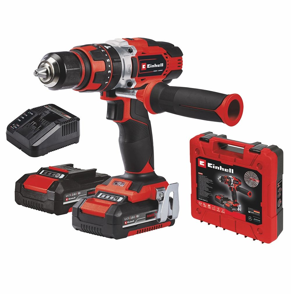 Wiertarko-wkrętarka Einhell TE-CD 18/48 Li-i (2×2,0Ah)