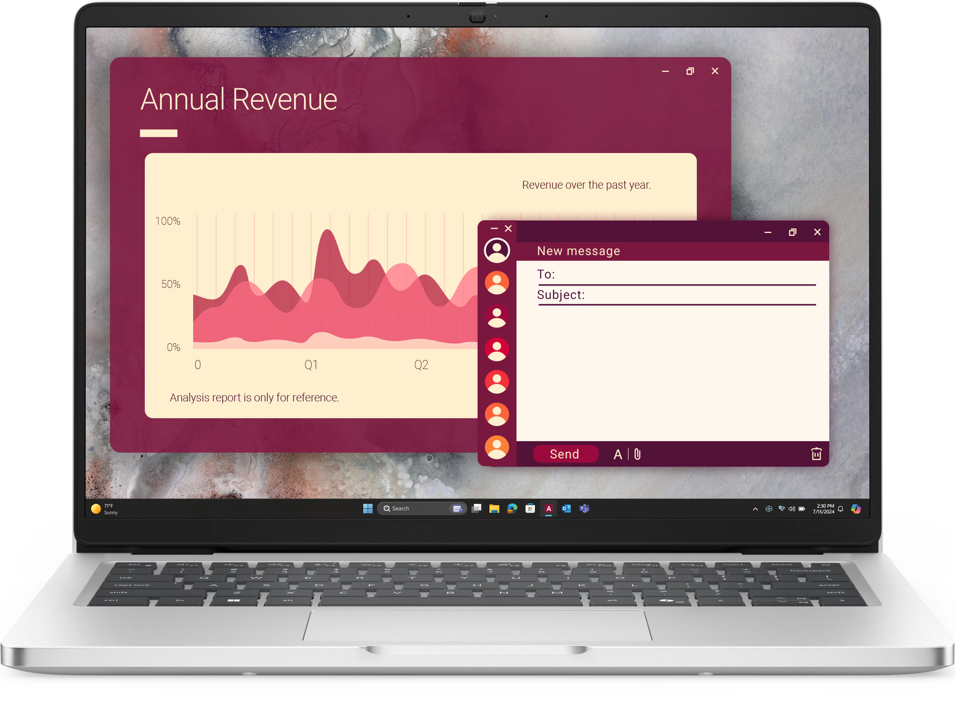 Laptop biznesowy Dell Pro 14 PC14250 14" Core 3 100U 8GB RAM 512GB Dysk SSD Win11 Pro Srebrny Funkcje AI