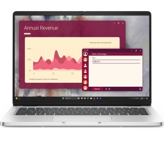 Laptop biznesowy Dell Pro 14 PC14250 14" Core 3 100U 8GB RAM 512GB Dysk SSD Win11 Pro Srebrny Funkcje AI