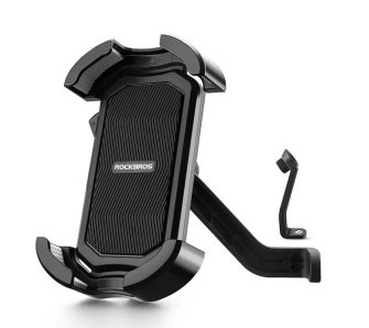 Uchwyt na telefon RockBros 25210032005 na lusterko motocyklowe Czarny