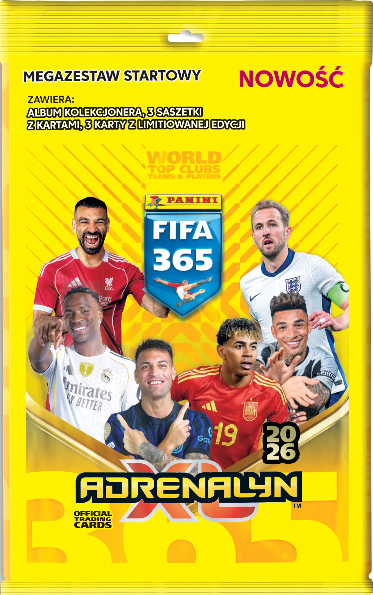 Karty kolekcjonerskie Panini Adrenalyn XL FIFA365 25/26 Megazestaw Startowy