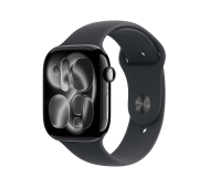 Apple Watch Series 11 GPS + Cellular 42mm z aluminium Onyx Pasek sportowy Czarny M/L