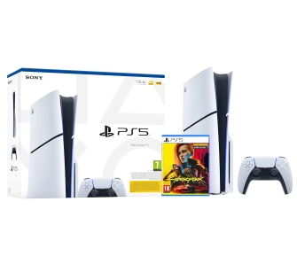 Konsola Sony PlayStation 5 Slim E Chassis (PS5) 1TB z napędem + Cyberpunk 2077 Edycja Ultimate