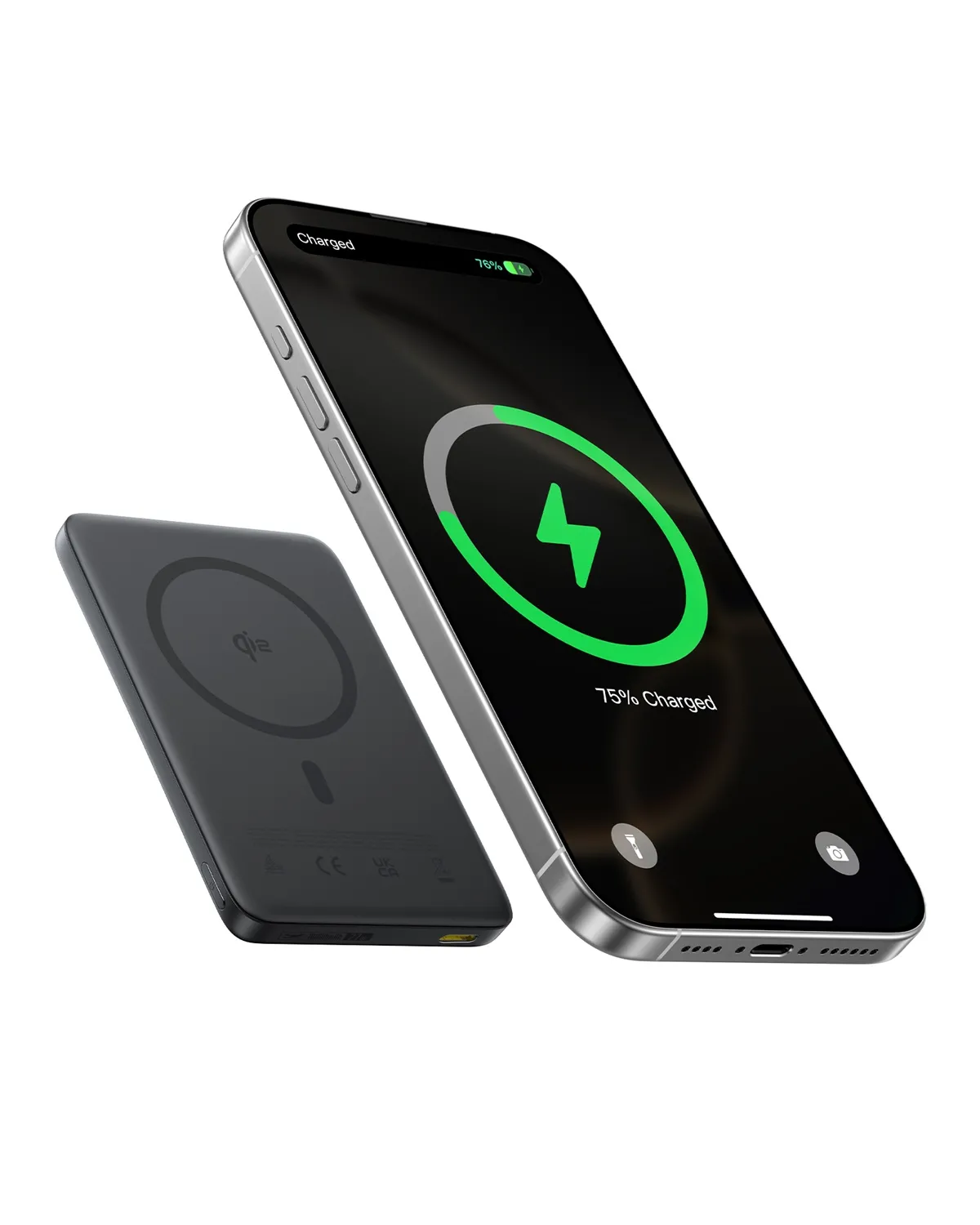 фото Внешний аккумулятор (пауэрбанк) Baseus PicoGo AM41 Ultra-Slim Qi2 Magnetic 10000mAh 27W Black (E0027201) 3
