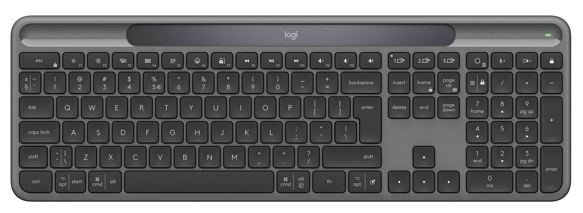 Klawiatura Logitech Signature Slim Solar+ Grafitowy