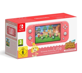 Konsola Nintendo Switch Lite Coral + Animal Crossing: New Horizons