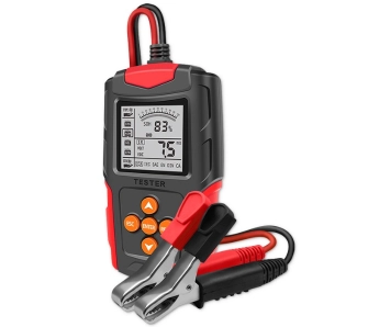 Tester akumulatora Qoltec 52484 Cyfrowy z wyświetlaczem LCD 12V i  24V / 3Ah-200Ah