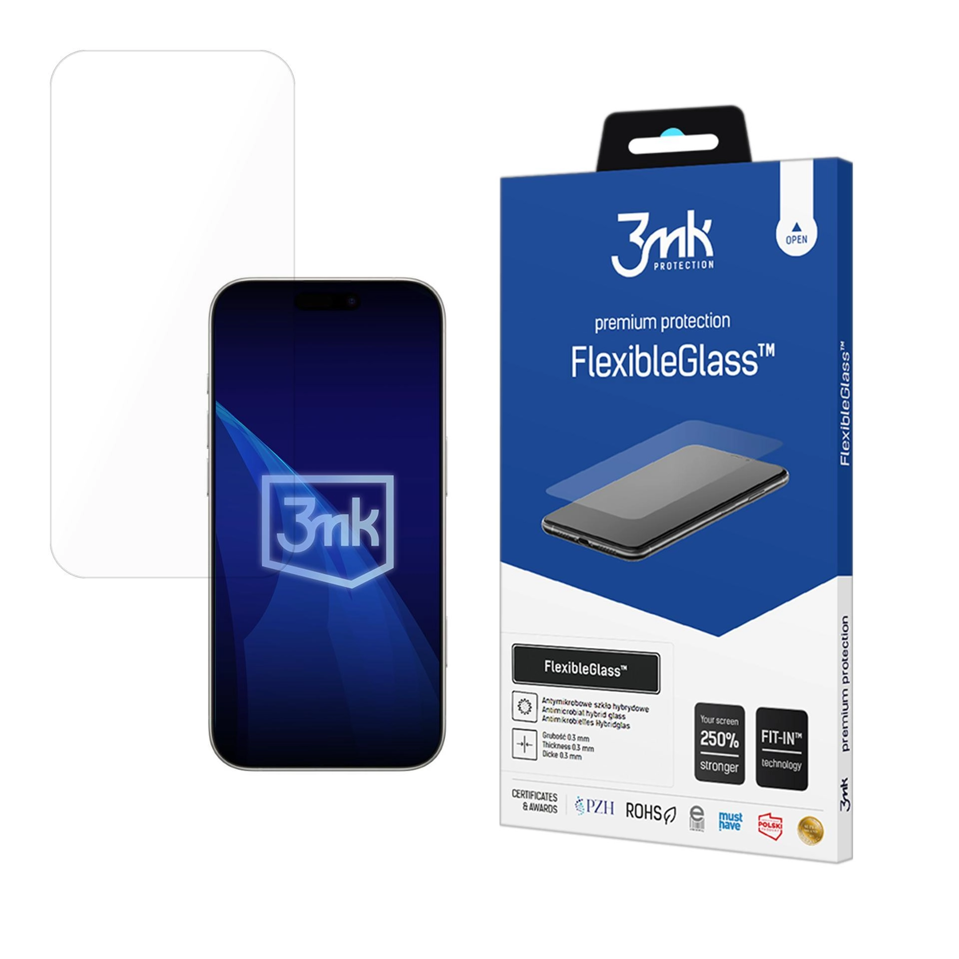 Szkło hybrydowe 3mk FlexibleGlass do iPhone 17 Pro Max