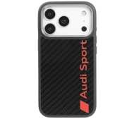 AUDI Carbon Fiber MagSafe do iPhone 17 Pro Czarny
