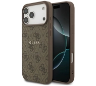 Guess 4G Ring Classic Logo MagSafe do iPhone 17 Pro Max brązowy