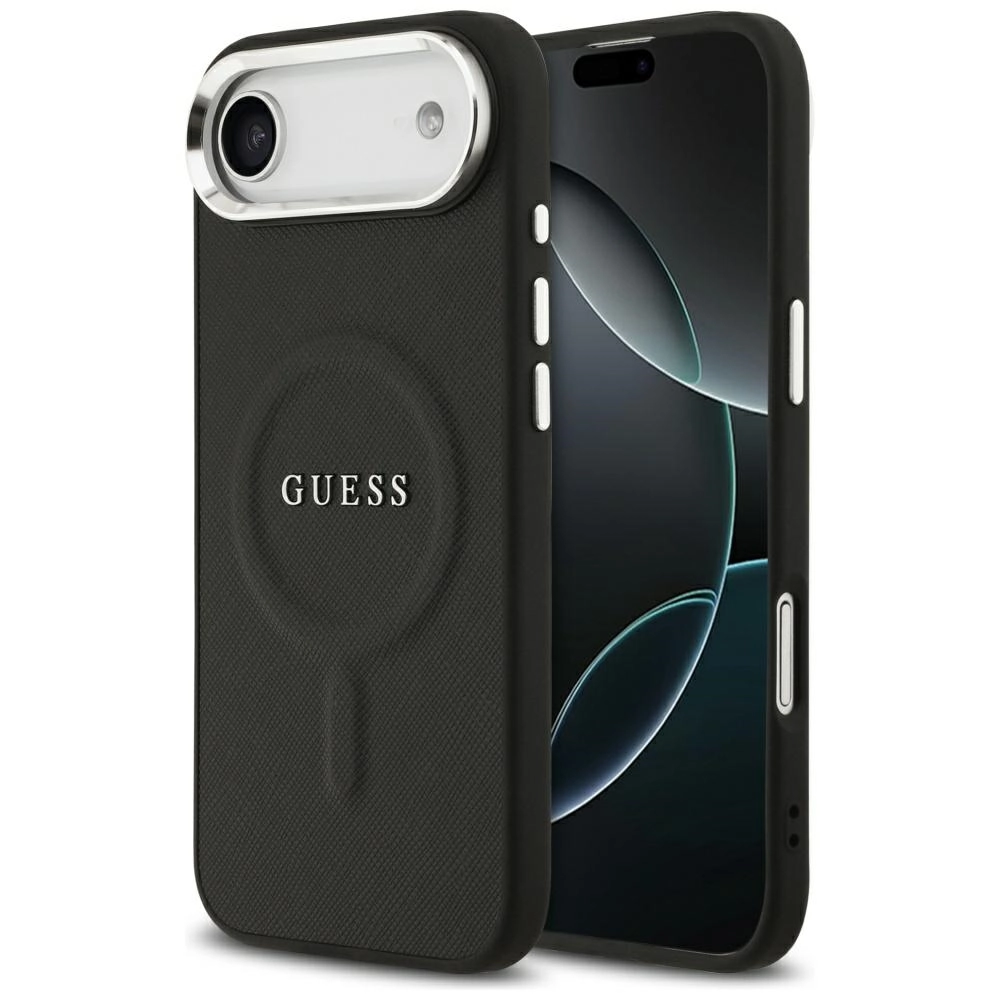 Etui Guess Classic Logo MagSafe do iPhone Air Czarny
