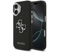 Guess Grained Big 4G Classic Logo do iPhone 17 czarny