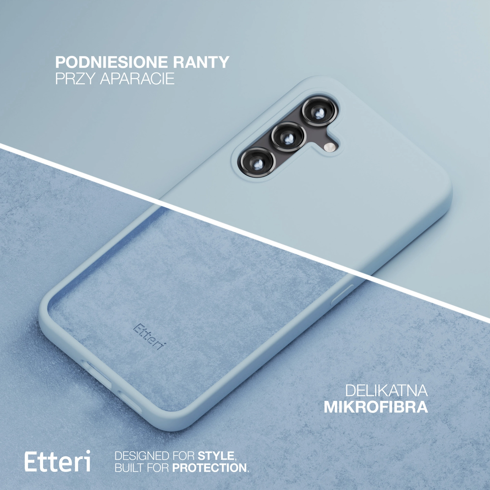 Etui Etteri Silicone Case Galaxy S22 Niebieski