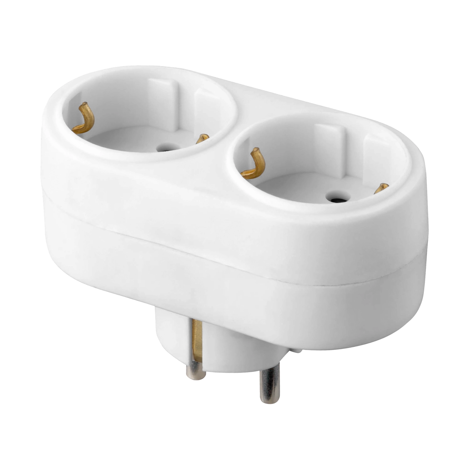 Rozgałęziacz Orno OR-AE-13270(GS)/W Schuko, 2 gniazda Biały