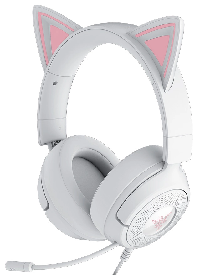 Słuchawki przewodowe z mikrofonem Razer Kraken Kitty V3 X Nauszne Biały