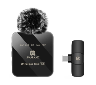 Mikrofon Puluz PU648B (USB) Bezprzewodowy Pojemnościowy Czarny