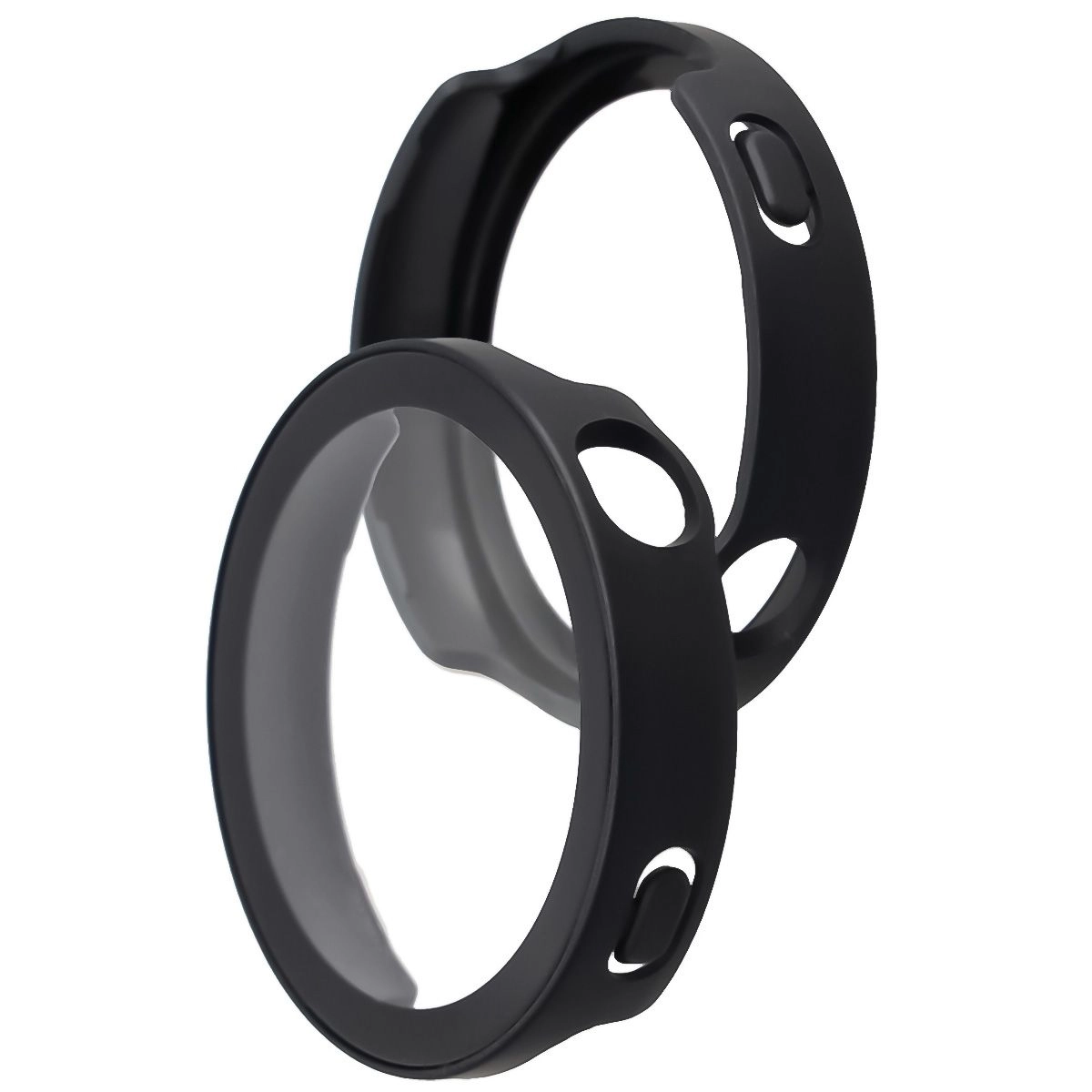 Nakładka na tarczę Bizon ze szkłem do Huawei Watch GT6 41 mm czarny