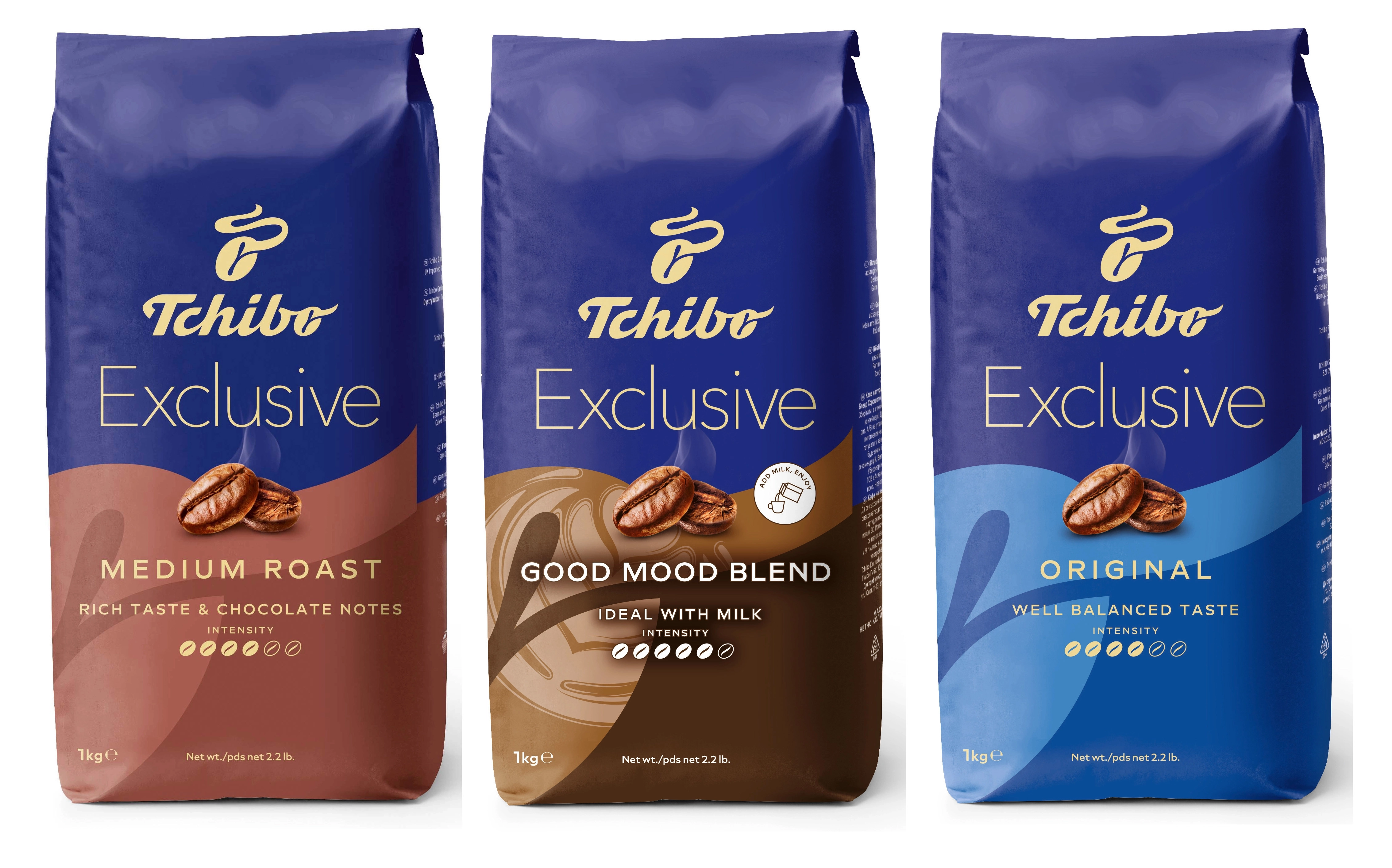 Kawa ziarnista Tchibo Zestaw Exclusive 3kg