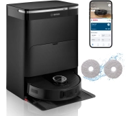 Bosch Spotless Max BCRDW3BAB Funkcja mopowania Stacja oczyszczająca Tworzenie mapy pomieszczenia 75dB