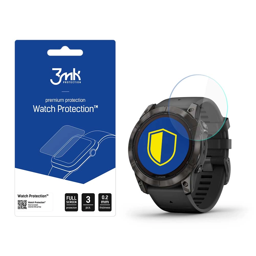 Szkło hybrydowe 3mk Watch Protection FlexibleGlass do Garmin Fenix 7X Pro Solar