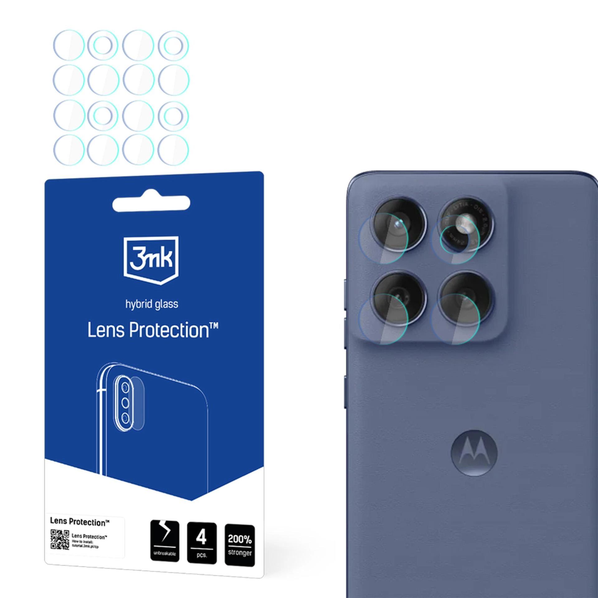 Szkło hybrydowe 3mk Lens Protection do Motorola Edge 60 Fusion