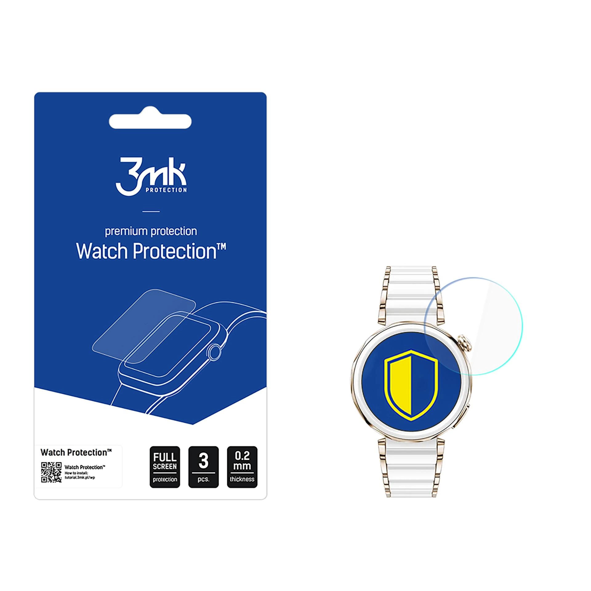 Szkło hybrydowe 3mk Watch Protection FlexibleGlass do Huawei Watch GT 5 Pro 42mm