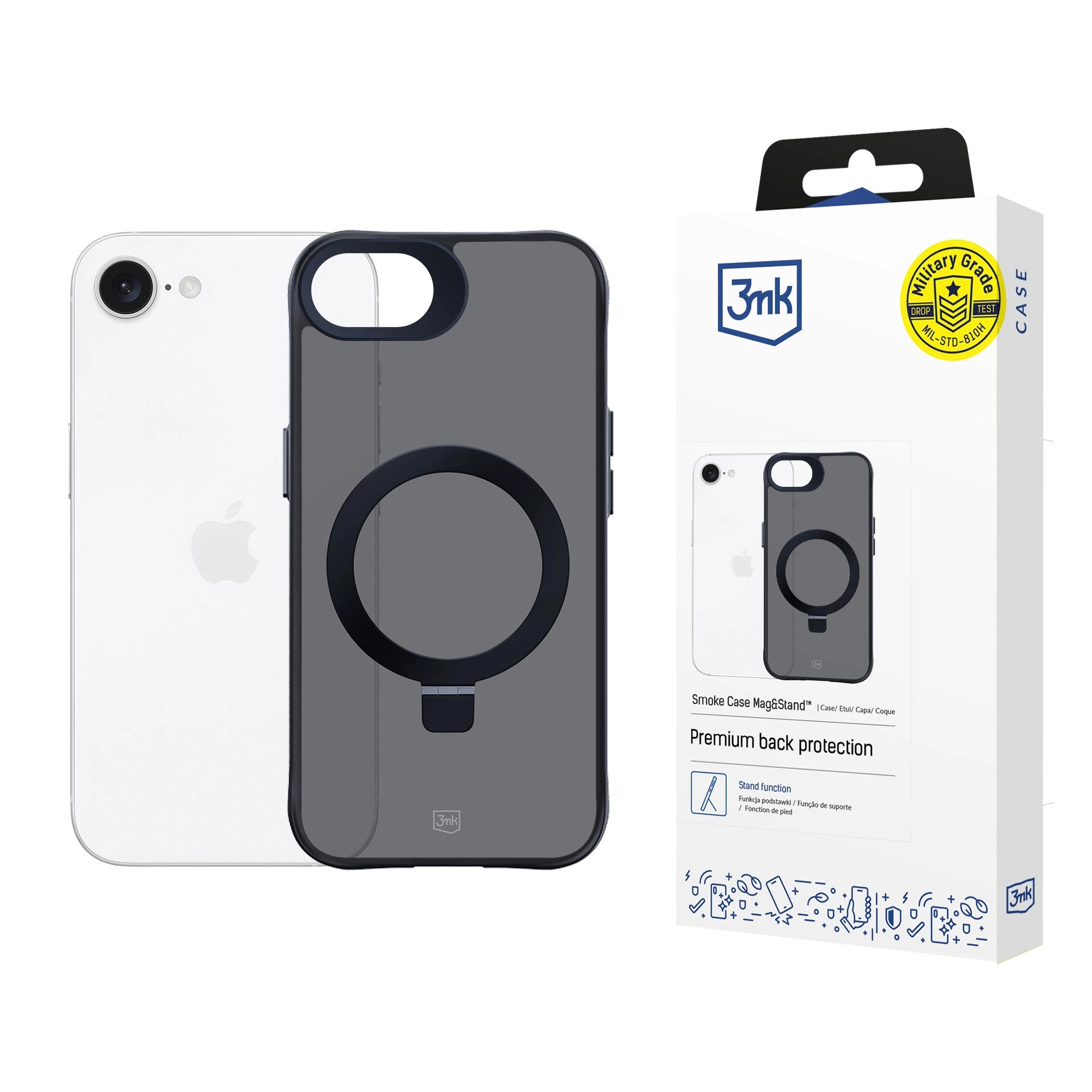 Etui 3mk Smoke Case Mag&Stand do iPhone 16E